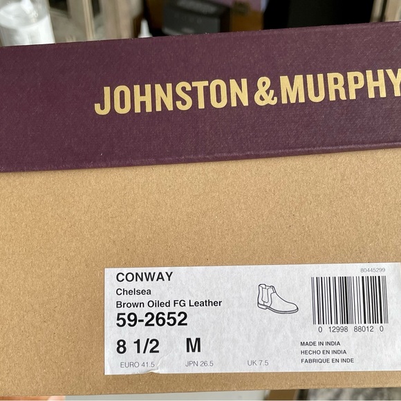 Sale🔥Johnston & Murphy Conway Chelsea Boot NWT - Picture 7 of 8